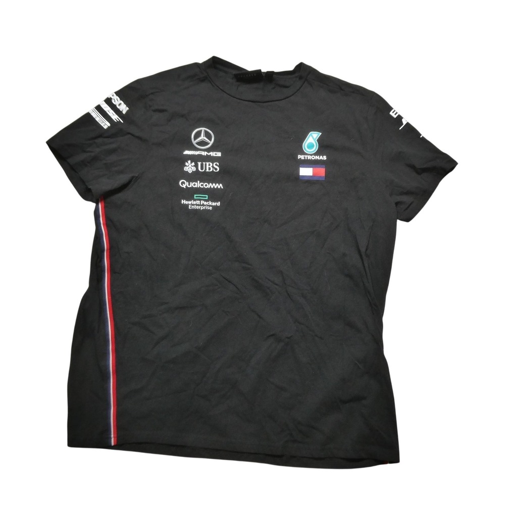 Mercedes AMG Petronas Shirt Womens 2XL Black F1 Formula 1 Racing Sponsor Tee